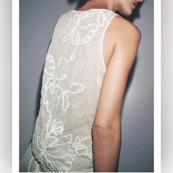 ❗️BUY NOW❗️ITEM WILL BE REMOVED SOON❗️ZARA Semi-Sheer Structured Knit Top - Picture 3 of 7